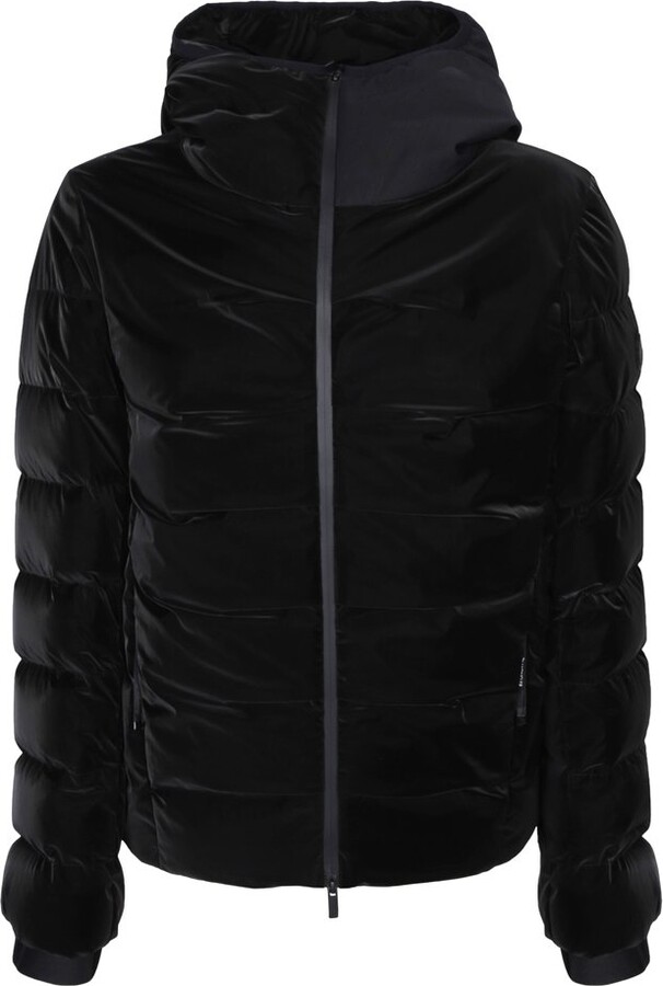MONCLER｜DOWN JACKETS (1A00041 595FK 999) MONCLER Reversible Convertible Canvas-Trimmed Quilted Shell