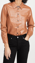 Thumbnail for your product : JONATHAN SIMKHAI STANDARD Ryder Pleated Sleeve Shirt