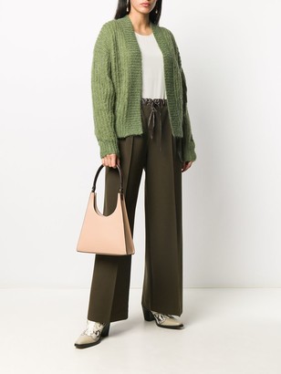 Luisa Cerano Long Sleeve Cable Knit Cardigan