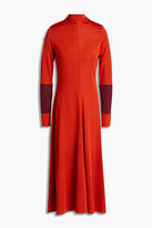 Thumbnail for your product : Paul Smith Two-tone jersey turtleneck midi dress