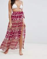 Thumbnail for your product : ASOS Beach Sarong In Pink Snake Print