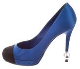 Thumbnail for your product : Chanel Cap-Toe Pearl Pumps