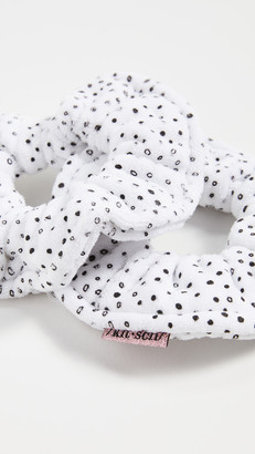 Kitsch Shopbop Travel Set Black x Micro Dot Towel Scrunchie
