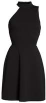Thumbnail for your product : Charles Henry Mock Neck Fit & Flare Dress