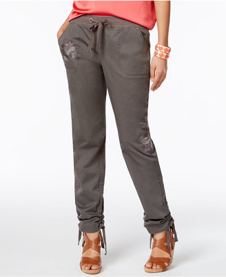 INC International Concepts Embroidered Cargo Pants, Created for Macy's