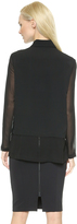 Thumbnail for your product : Yigal Azrouel Lace Combo Tux Blouse