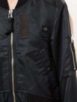 Thumbnail for your product : Maison Mihara Yasuhiro Contrast-Panel Oversized Bomber Jacket