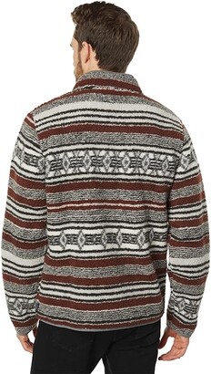 Lucky Brand Southwestern Sherpa Utility Mock Neck (Multi) Men's Sweater