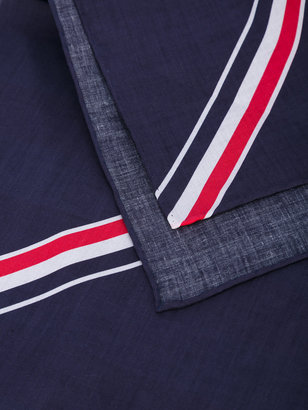 Thom Browne stripe detail scarf - men - Cotton - One Size