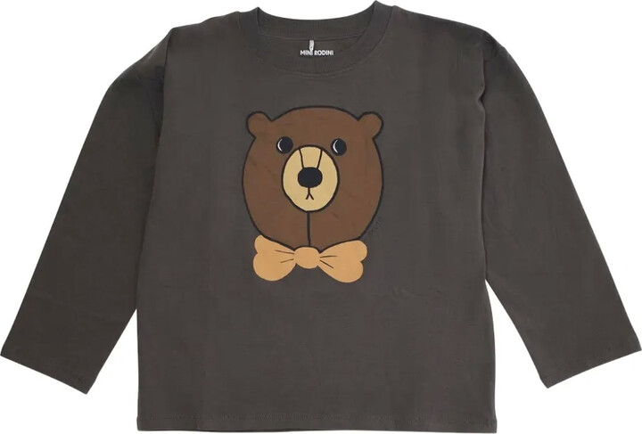 Mini Rodini bear bow long-sleeve T-shirt