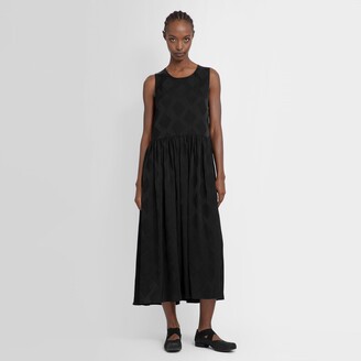 ワンピース UMA WANG Woman Dress Black UW5081 UW900 Uma Wang UMA WANG Women Mid Skirts UW5081 UW900BLACK Black