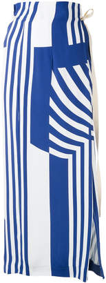 Erika Cavallini striped maxi skirt