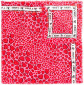Zadig & Voltaire heart print scarf 