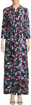 Thumbnail for your product : Equipment Britten Floral-Print Silk Maxi Dress
