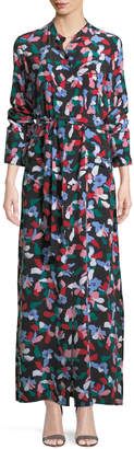 Equipment Britten Floral-Print Silk Maxi Dress