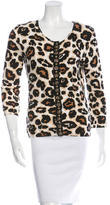 Thumbnail for your product : Blumarine Beaded Printed Cardigan
