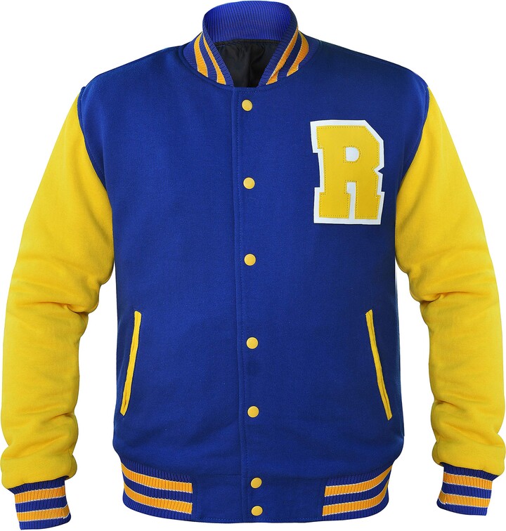 Fashion_First Mens Riverdale Varsity KJ APA Archie Andrews Yellow ...