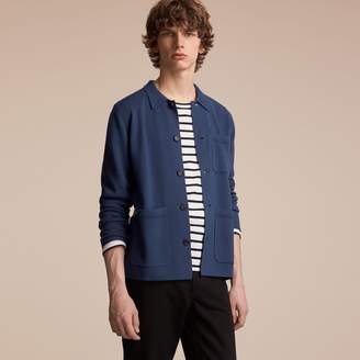 Burberry Knitted Cashmere Cotton Workwear Jacket