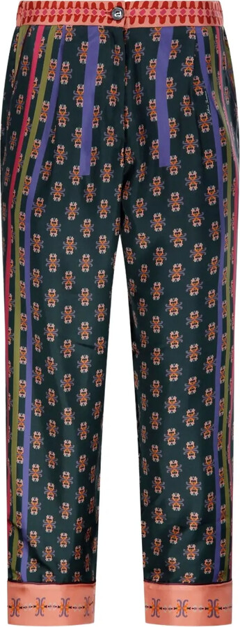 Franco Ferrari Floral-Print Trousers