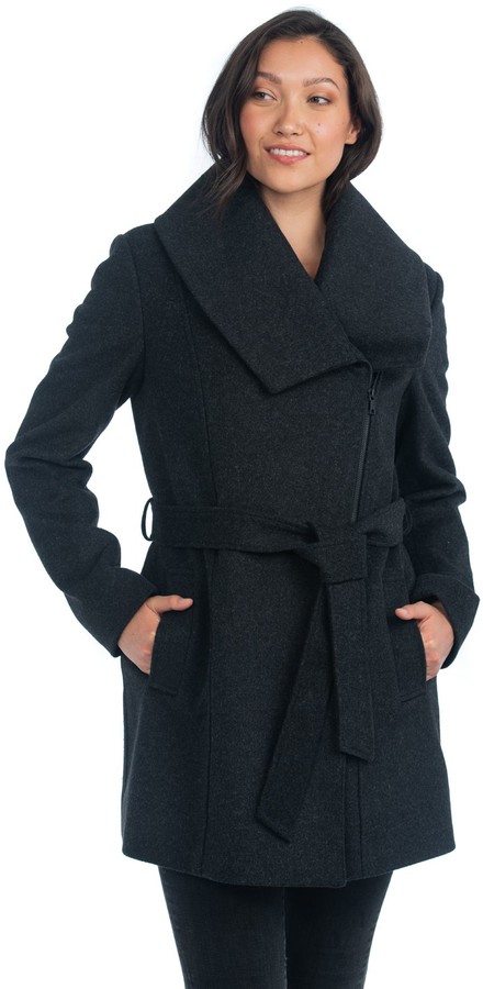 Nuage Wool And Cashmere Coats Up To, Nuage Women S Italian Wool Cashmere Belted Trench Coat