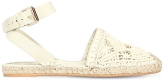 Valentino Garavani 10mm Macramé Espadrille Sandals - ShopStyle