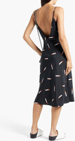 Thumbnail for your product : Equipment Sabelia printed washed-silk midi slip dress