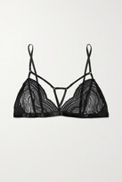 Thumbnail for your product : Marika Vera Satin-trimmed Crocheted Soft-cup Bra