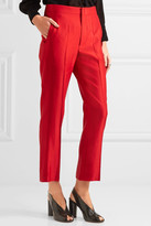 Thumbnail for your product : Isabel Marant Roan Matte-satin Pants - Red