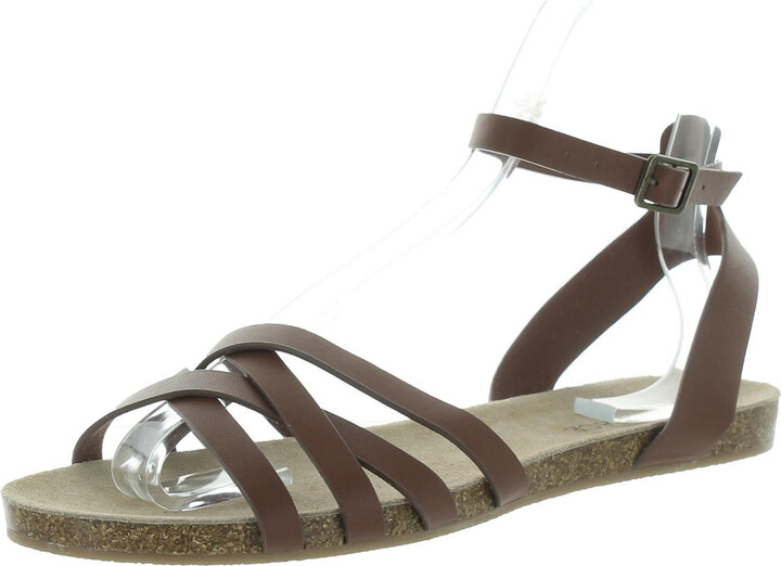 Salvatore Ferragamo Ladies Pink Leather Rhodes Gancini Flat Sandals, Size  8.5 D 01E565 758085 - Shoes - Jomashop