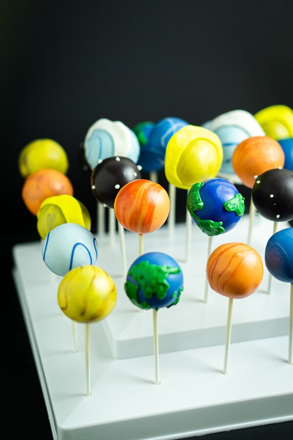 Planet Solar System Cake Pops Galaxy Birthday Party Treats Favors | 12