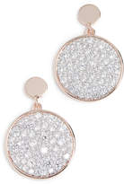 Thumbnail for your product : Bronzallure Pave Disk Drop Earrings