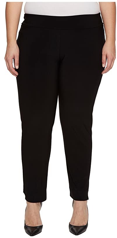 plus size black skinny dress pants