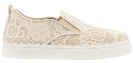Beige Lauren low top sneakers - Chloé | Département Féminin