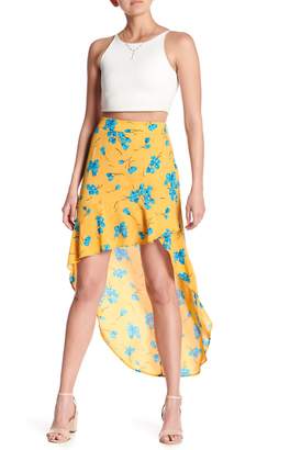 Free Press Hi-Lo Floral Maxi Skirt