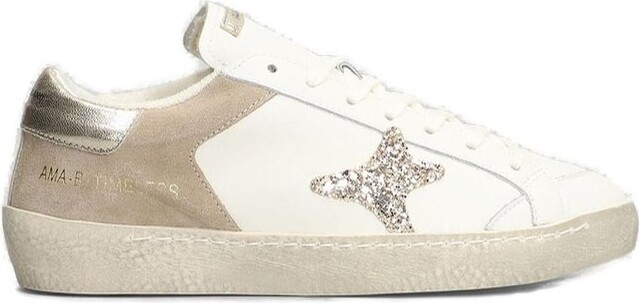 Ama Brand Glitter Embellished Sneakers
