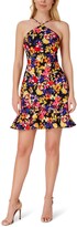 Thumbnail for your product : Aidan by Aidan Mattox Halter Printed Fit And Flare Dress