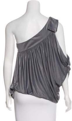 Narciso Rodriguez One-Shoulder Embellished Top w/ Tags