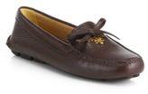 Thumbnail for your product : Prada Bow Leather Driver Loafers