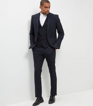 New Look Black Slim Fit Suit Trousers
