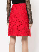 Thumbnail for your product : Giambattista Valli floral macrame skirt