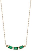 Thumbnail for your product : Anzie Cleo 14K Yellow Gold & Emerald Baguette Trio Necklace