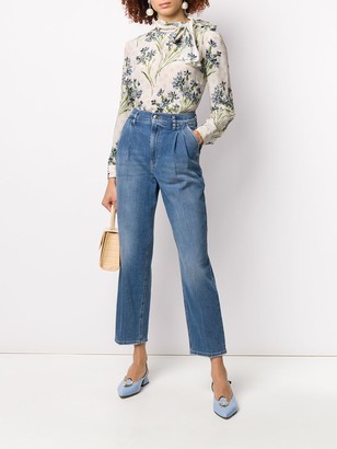 RED Valentino High-Waisted Cropped Jeans