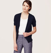 Thumbnail for your product : LOFT Petite Cotton Short Sleeve Cardigan