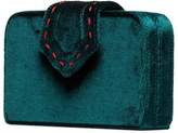 Thumbnail for your product : Mehry Mu Green fey mini velvet clutch