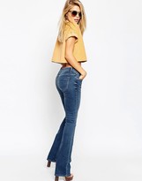 Thumbnail for your product : ASOS Baby Kick Flare Jeans In Boston Mid Wash