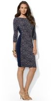 Thumbnail for your product : Lauren Ralph Lauren Three Quarter Sleeved Jersey Dress