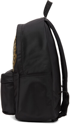 Versace Jeans Couture Black Barocco Big Logo Backpack