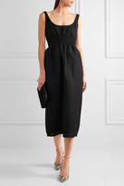 Thumbnail for your product : Emilia Wickstead Giovana Embroidered Cotton-blend Organza Dress - Black
