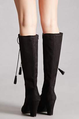 Forever 21 MIA Faux Suede Lace-Up Boots
