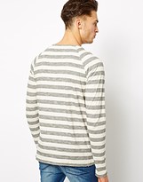 Thumbnail for your product : Nudie Jeans Long Sleeve Top Otto Stripe Raglan
